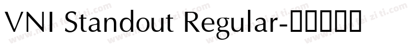 VNI Standout Regular字体转换